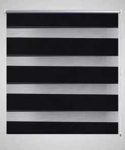 Rolo crne zavjese sa zebrastim linijama 140 x 175 cm