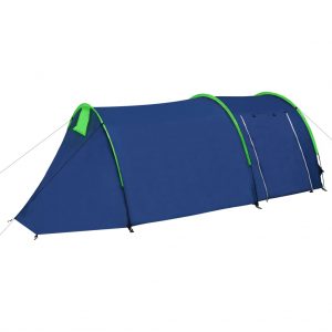 Šator za kampiranje za 4 osobe tamna plava/zelena