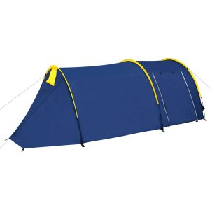 Šator za kampiranje za 4 osobe tamna plava/žuta