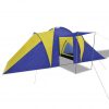 Šator za kampiranje za 6 osoba tamna plava/žuta