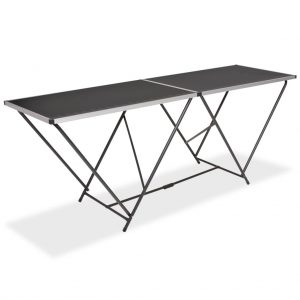 Sklopivi stol za lijepljenje od MDF-a i aluminija 200 x 60 x 78 cm