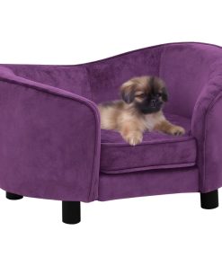 Sofa za pse bordo 69 x 49 x 40 cm plišana
