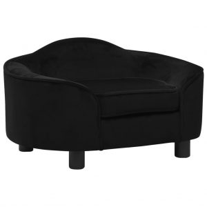 Sofa za pse crna 67 x 47 x 36 cm plišana