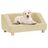 Sofa za pse krem 95 x 63 x 39 cm od platna