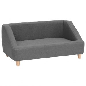 Sofa za pse siva 85 x 50 x 39 cm od platna