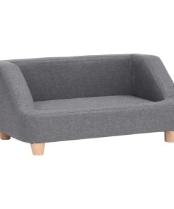 Sofa za pse siva 95 x 63 x 39 cm od platna