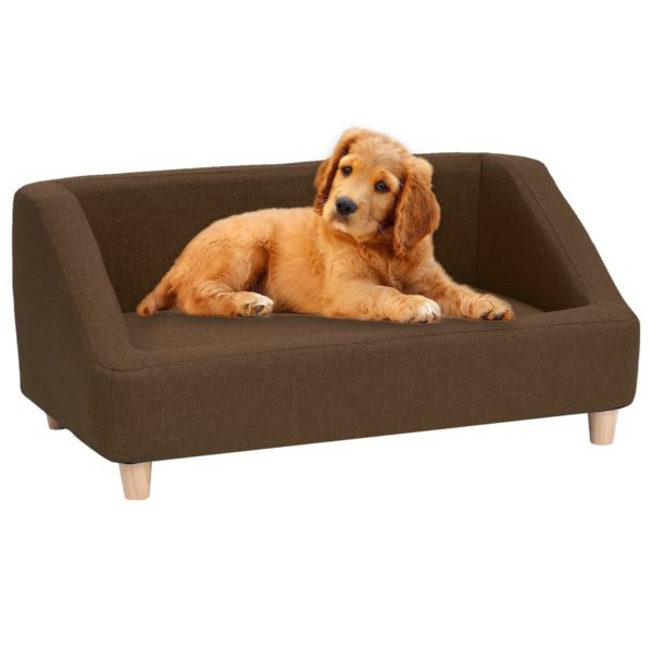 Sofa za pse smeđa 85 x 50 x 39 cm od platna