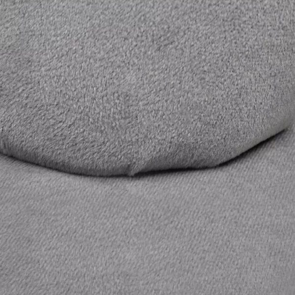 Stolica u obliku ruke baršunasta siva