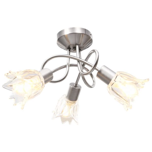 Stropna svjetiljka sa staklenim sjenilima za 3 žarulje E14