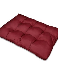 Tapecirani jastuk za sjedalo pijesak crveni 120 x 80 x 10 cm