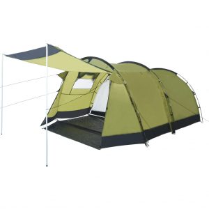 Tunelski šator za kampiranje za 4 osobe zeleni