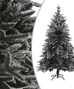 Umjetno božićno drvce sa snijegom zeleno 120 cm PVC i PE