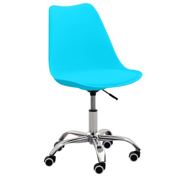 Uredske stolice od umjetne kože 2 kom plave