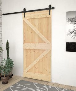 Vrata od masivne borovine 100 x 210 cm