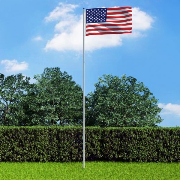 Zastava SAD-a s aluminijskim stupom 6 m