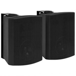 Zidni stereo zvučnici 2 kom crni unutarnji/vanjski 120 W