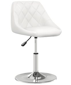 Blagovaonska stolica od umjetne kože bijela