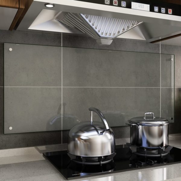 Kuhinjska zaštita od prskanja prozirna 120x50 cm kaljeno staklo
