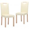 Blagovaonske stolice od umjetne kože 2 kom krem