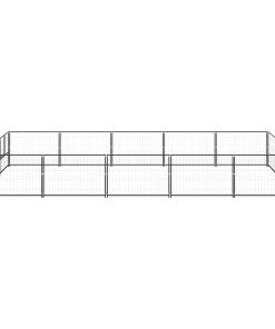 Kavez za pse crni 15 m² čelični