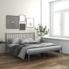 Okvir za krevet sivi metalni 200 x 200 cm
