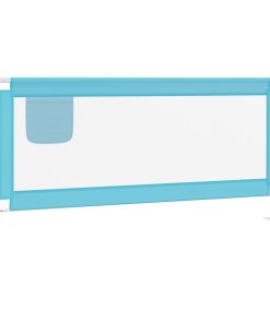 Sigurnosna ograda za dječji krevet plava 190 x 25 cm od tkanine