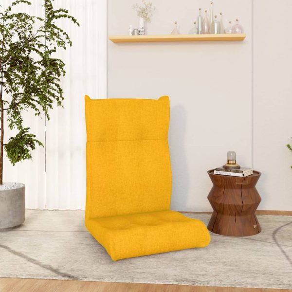 Sklopiva podna stolica od tkanine boja senfa
