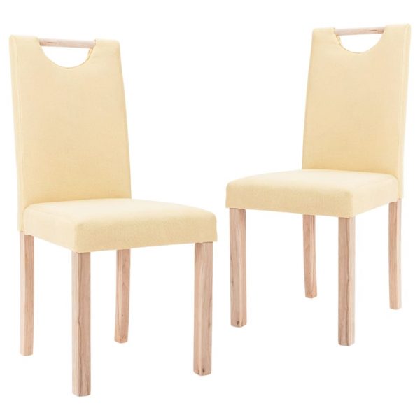Blagovaonske stolice od tkanine 2 kom krem