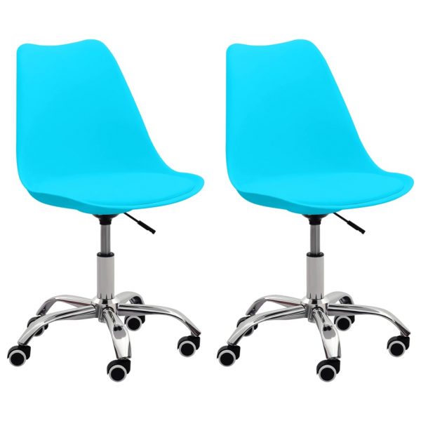 Blagovaonske stolice od umjetne kože 2 kom plave