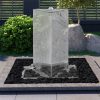 Vrtna fontana s crpkom od nehrđajućeg čelika 76 cm trokutasta