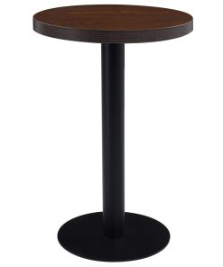 Bistro stol tamnosmeđi 50 cm MDF