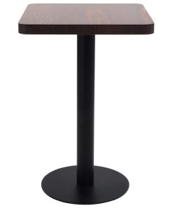 Bistro stol tamnosmeđi 50 x 50 cm MDF