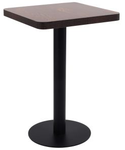 Bistro stol tamnosmeđi 50 x 50 cm MDF