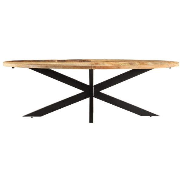 Blagovaonski stol 240 x 100 x 75 cm od grubog drva manga