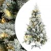 Božićno drvce LED sa snijegom i šiškama 120 cm PVC i PE
