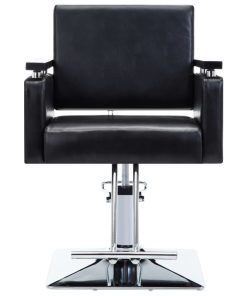 Brijačka stolica od umjetne kože crna