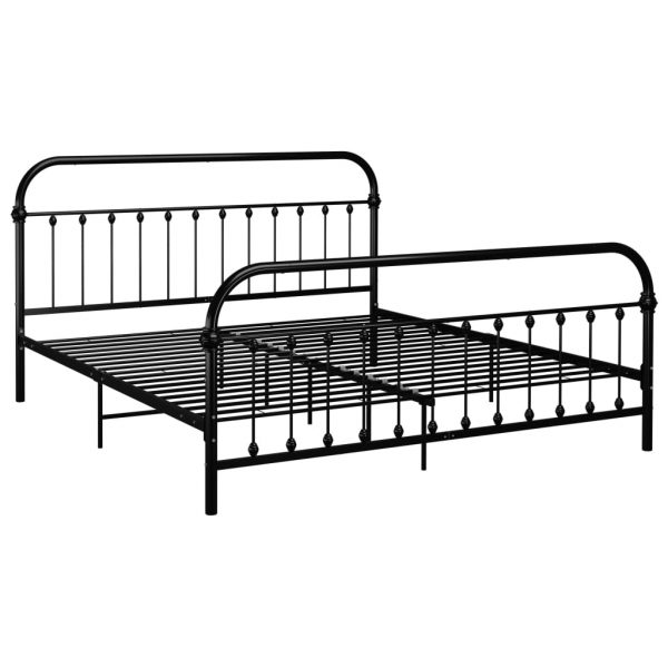 Okvir za krevet crni metalni 180 x 200 cm
