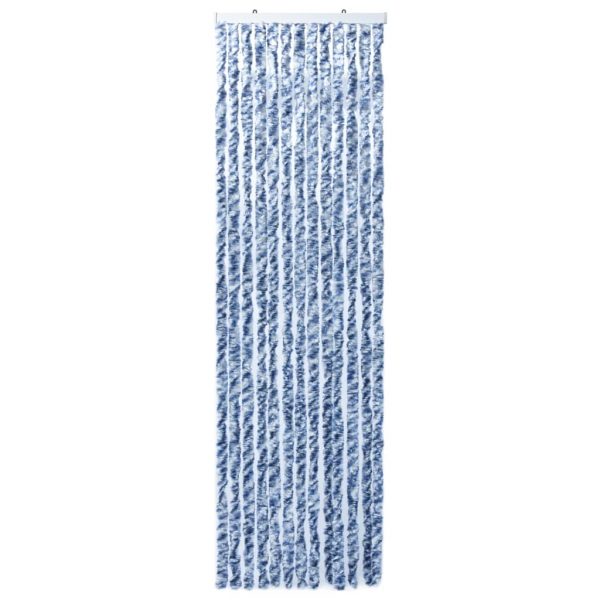 Zastor protiv insekata plavo-bijeli 120 x 220 cm šenil