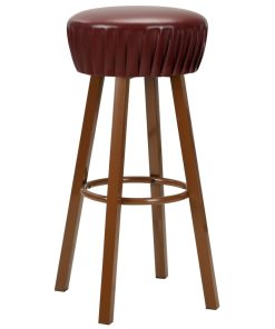Barske stolice od umjetne kože 2 kom smeđe