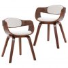 Blagovaonske stolice 2 kom od savijenog drva i umjetne kože