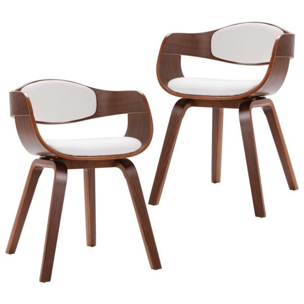 Blagovaonske stolice 2 kom od savijenog drva i umjetne kože