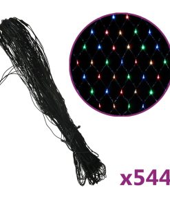 Božićna svjetlosna mreža šarena 4 x 4 m 544 LED