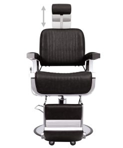 Brijačka stolica od umjetne kože crna 68 x 69 x 116 cm
