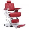 Brijačka stolica od umjetne kože crvena 68 x 69 x 116 cm