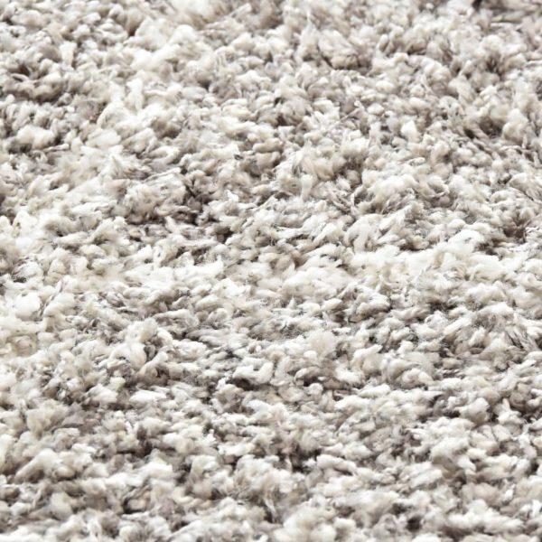 Čupavi berberski tepih PP boja pijeska i bež 120 x 170 cm