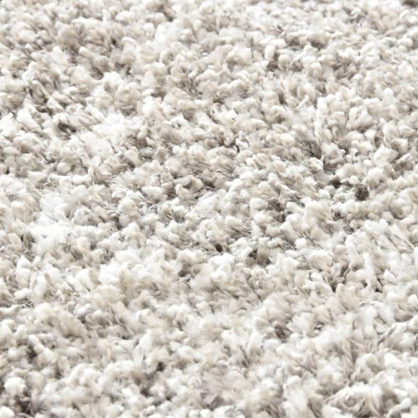 Čupavi berberski tepih PP boja pijeska i bež 80 x 150 cm