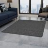 Čupavi tepih 120 x 180 cm sivi