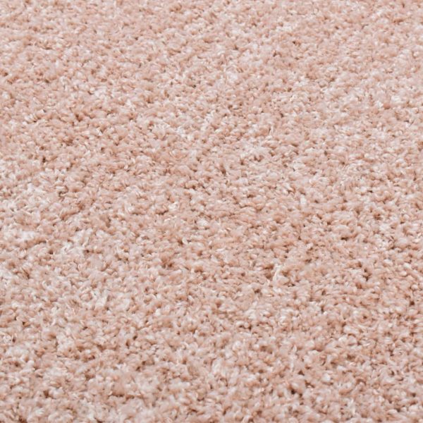 Čupavi ukrasni tepih 67 cm blijedo ružičasti