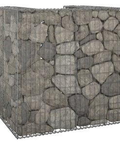 Gabionski zid za kantu od pocinčanog čelika 110 x 100 x 110 cm