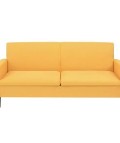 Kauč trosjed 180x65x76 cm žuti